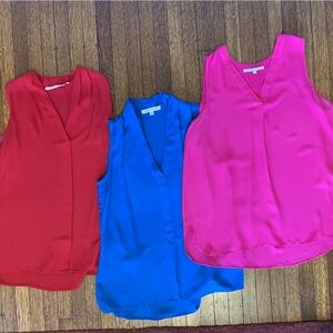 Red, Blue and Pink Blouses